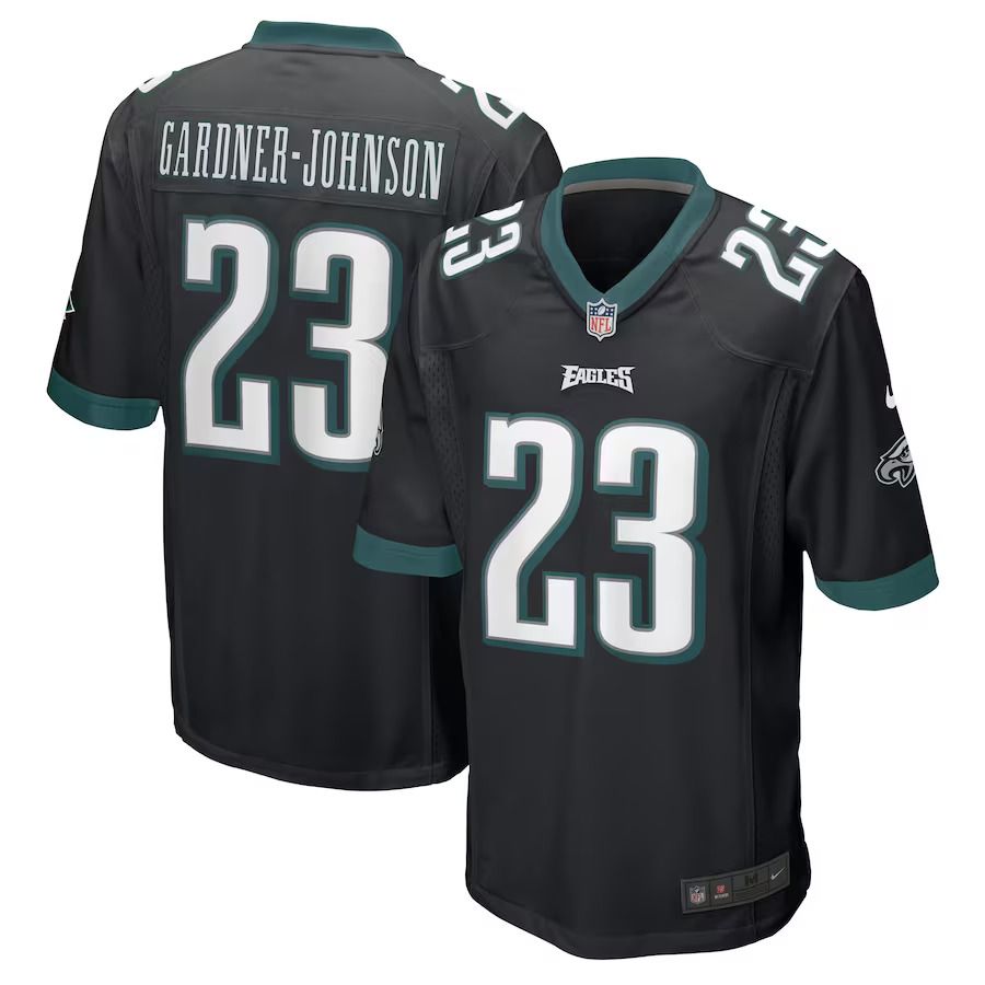 Men Philadelphia Eagles #23 C.J. Gardner-Johnson Nike Black Alternate Game Player NFL Jersey
